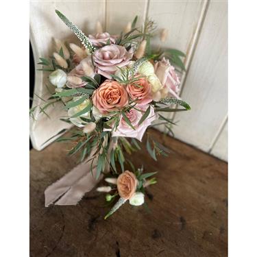 Spring Summer Pastel Bridal Bouquet 