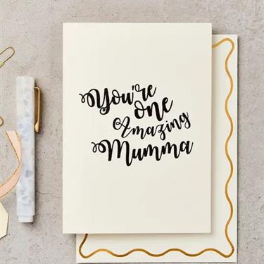 Amazing Mumma Script Card