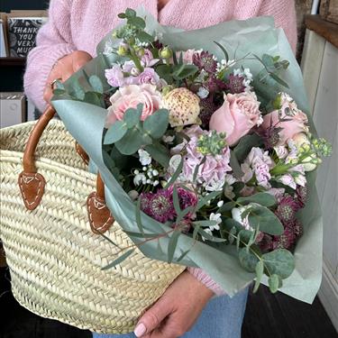 Bouquet in a Basket